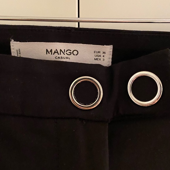 Mango casual black pants size 4 - Picture 2 of 13